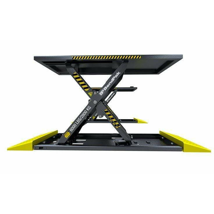 BendPak MDS-6LP Mid-Rise Scissor Lift For Cars 6,000 Lb. Capacity, Open Center, 1-Phase - 5175226
