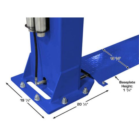Atlas Automotive Equipment Platinum PVL9BP ALI Certified Baseplate 2-Post Lift 9,000 lb. Capacity ATEAP-PVL9BP-FPD