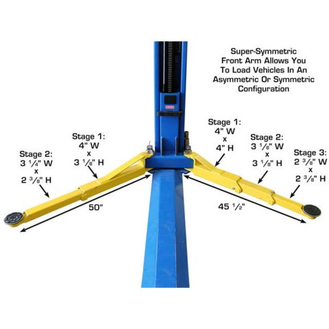 Atlas Automotive Equipment BP8000 Baseplate 2-Post Lift 8,000 lb. Capacity ATEATTD-BP8000-FPD