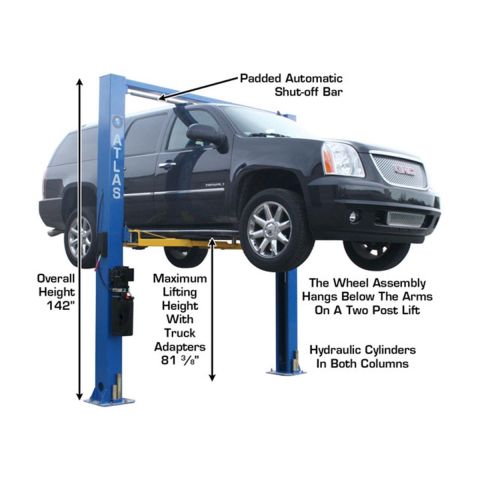 Atlas Automotive Equipment 9OHSC Overhead 2-Post Lift 9,000 lb. Capacity ATEATTD-9OHSC-SS-FPD