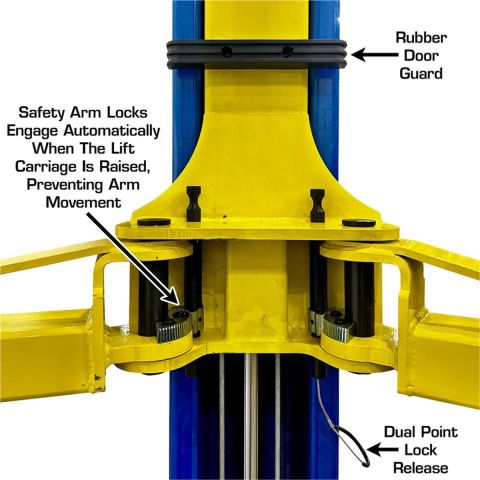 Atlas Automotive Equipment 9,000 lb. Capacity Baseplate 2-Post Lift ATEXH-TPF-9-FPD