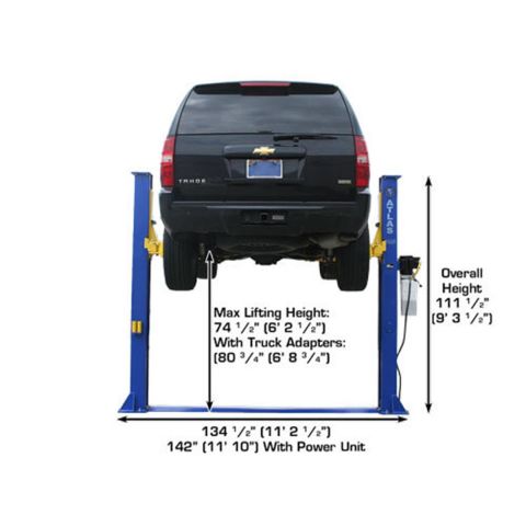 Atlas Automotive Equipment 9KBPX Baseplate 2-Post Lift 9,000 lb. Capacity ATEXH-9KBPX-FPD