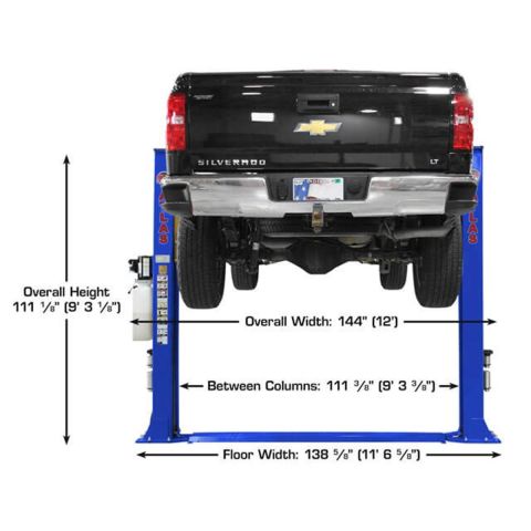 Atlas Automotive Equipment Platinum PVL9BP ALI Certified Baseplate 2-Post Lift 9,000 lb. Capacity ATEAP-PVL9BP-FPD