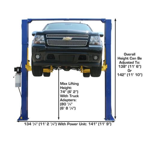 Atlas Automotive Equipment 9KOHX Overhead 2-Post Lift 9,000 lb. Capacity ATEXH-9KOHX-FPD