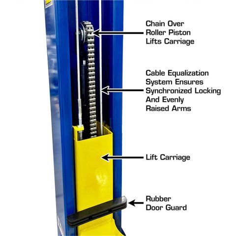 Atlas Automotive Equipment 9,000 lb. Capacity Overhead 2-Post Lift ATEXH-TPO-9-FPD