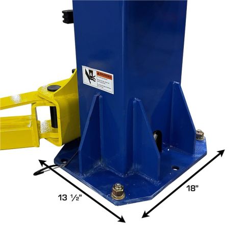 Atlas Automotive Equipment 9,000 lb. Capacity Baseplate 2-Post Lift ATEXH-TPF-9-FPD