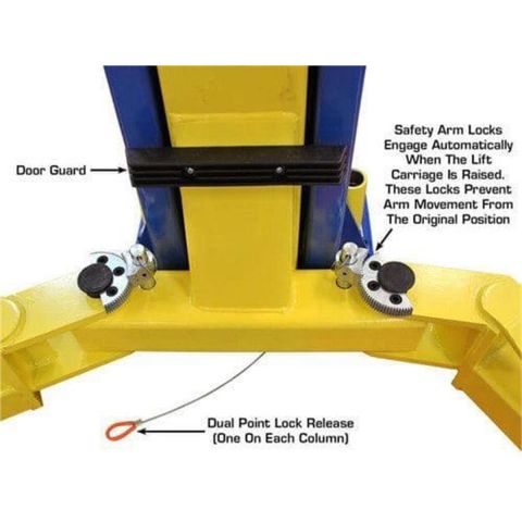 Atlas Automotive Equipment 9KOHX Overhead 2-Post Lift 9,000 lb. Capacity ATEXH-9KOHX-FPD
