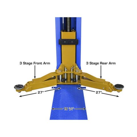 Atlas Automotive Equipment Platinum PVL9BP ALI Certified Baseplate 2-Post Lift 9,000 lb. Capacity ATEAP-PVL9BP-FPD